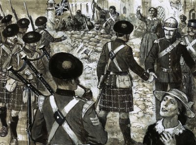 Ongeïdentificeerd regiment Hooglanders door C.L. Doughty