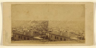 Panoramisch uitzicht op San Francisco - Nr. 8. Genomen vanaf de hoek van Sacramento en Taylor Sts. door C.L. Weed
