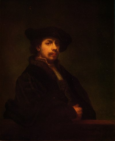 Kopie van Rembrandts Portret van Zichzelf, 1926 door CM Berwick