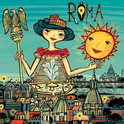 ROMA (inkt en digitaal) door COSTANZA FAVERO