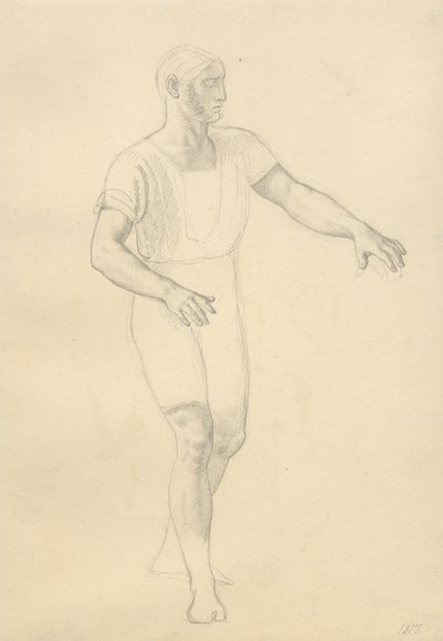 De Dood van Balder - studie voor Hödur door Christoffer Wilhelm Eckersberg