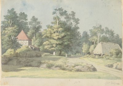 Een steenfabriek op Møn door Christoffer Wilhelm Eckersberg