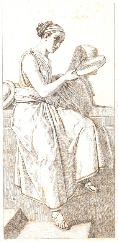 De Rede. Allegorisch figuur door Christoffer Wilhelm Eckersberg