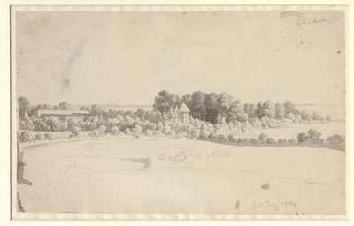 Het landgoed Nordfelt op Møn door Christoffer Wilhelm Eckersberg