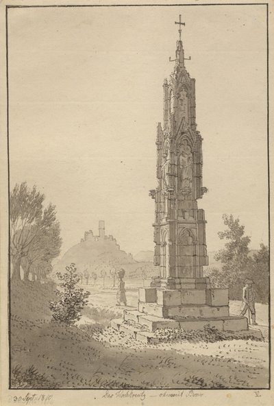 Hochkreuz in de buurt van Bonn door Christoffer Wilhelm Eckersberg