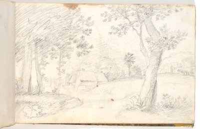 Landschap, naar grafisch voorbeeld? door Christoffer Wilhelm Eckersberg