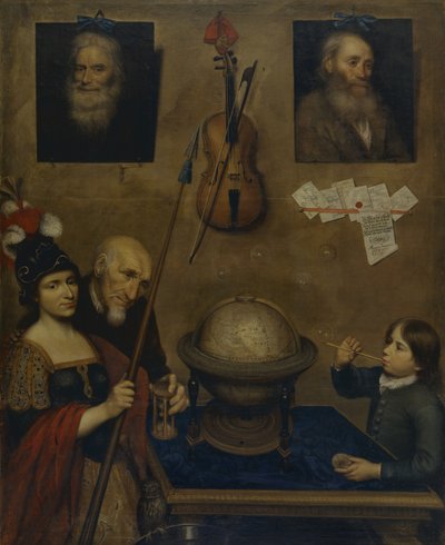 Motief uit Ludvig Holbergs "Jeppe op de Berg", III akte, 3e scène door Christoffer Wilhelm Eckersberg