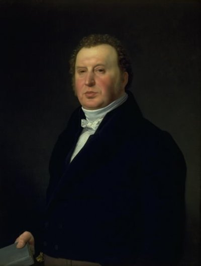Politiechirurg Johan Frederik Rost. De familiearts en vriend van de kunstenaar door Christoffer Wilhelm Eckersberg