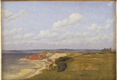 Renbjærg Tegelwerken bij Flensburg Fjord door Christoffer Wilhelm Eckersberg