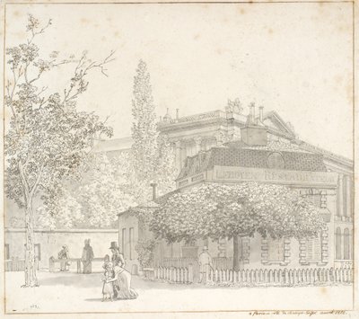 Restaurant Ledoyen bij Place de la Concorde nabij Champs-Élysées, Parijs door Christoffer Wilhelm Eckersberg