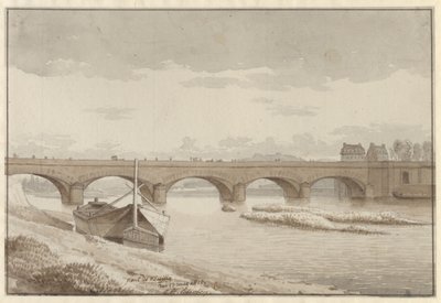 Seinebrug bij Neuilly, Parijs, 13 mei 1812 door Christoffer Wilhelm Eckersberg