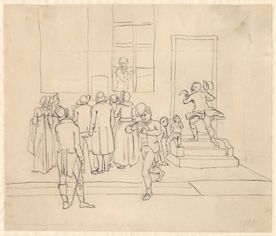 Buiten de Tallotteri-collectie door Christoffer Wilhelm Eckersberg