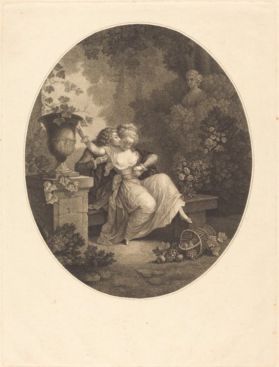 De Omgevallen Mand door C. A. L. Buisson after Charles Michel Ange Challe