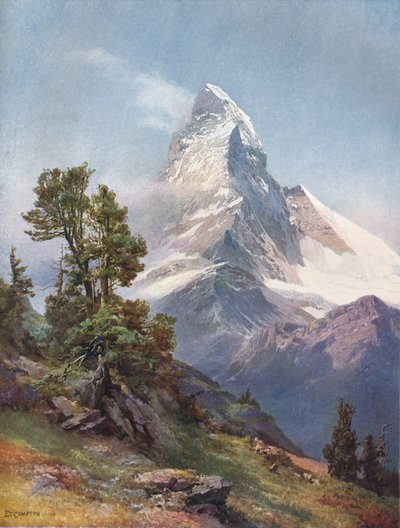De Matterhorn vanaf Riffelberg door C Angerer and Goschl