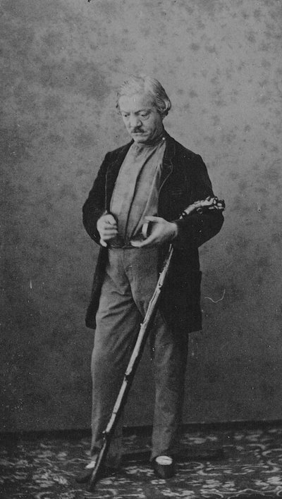 Carte de visite van Jules Perrot door C. Bergamasco