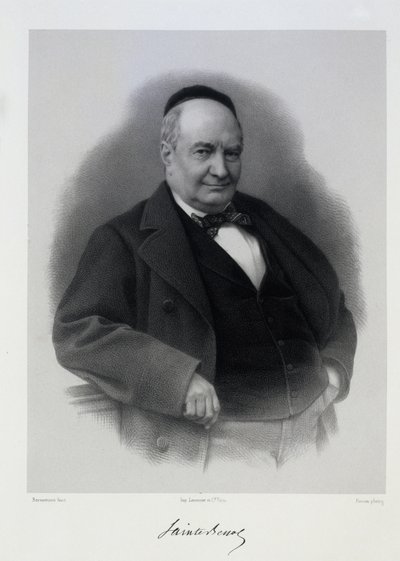 Charles Augustin Sainte-Beuve 1804-1869 door C. Bornemann