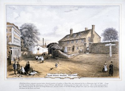Uitzicht op het paleis van koning Jan, Old Ford, Poplar, Londen, ca. 1863 door C Coghlan
