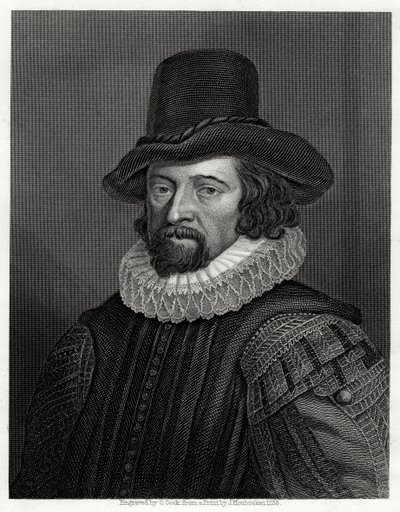 Francis Bacon, Viscount St Albans, Engelse filosoof, wetenschapper en staatsman, 19e eeuw door C. Cook