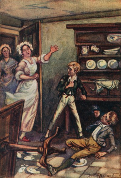 Illustratie voor Oliver Twist door Charles Dickens door C. Dudley (after) Tennant