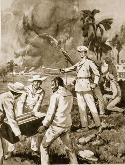 Het Raketdetachement bij de Atbara door C. Dudley Tennant