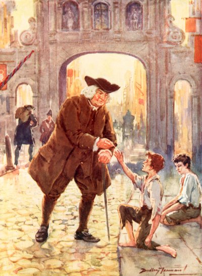 De grote Dr. Johnson en zijn nederige vriend door C. Dudley Tennant