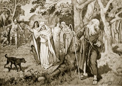 De ontmoeting van Kenneth en Fenella, illustratie uit 