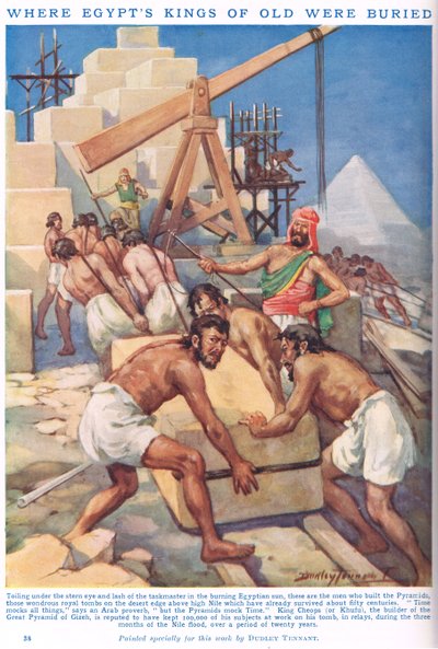 Waar de koningen van Egypte van oudsher werden begraven, illustratie uit 