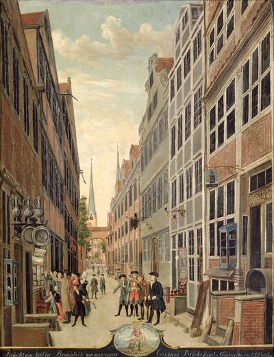Brand in Hamburg, 1775 door C. F. Feldt