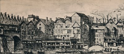 Deel van de stad Parijs, 1915 door C. H. Meryon