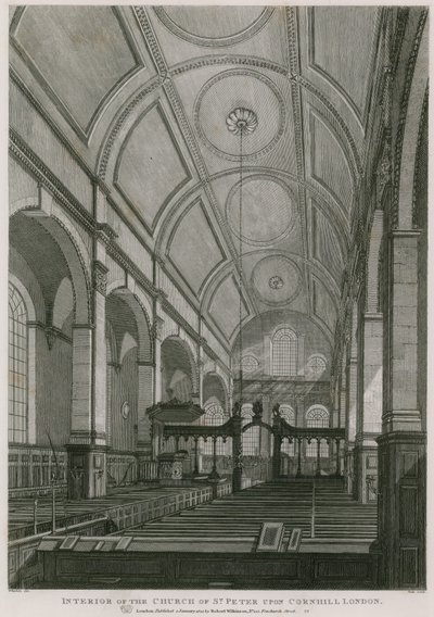 Kerk van St Peter upon Cornhill, Londen door C. John Mayle Whichelo