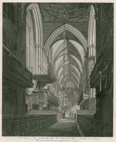 Westelijke aanblik van het Koor van de St Saviour