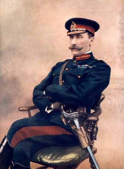 Luitenant-generaal Sir HC Chermside, commandant van de 14e Brigade in Zuid-Afrika, 1902 door C Knight