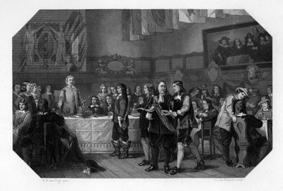 Sint Lucasfeest, Amsterdam, Nederland, 21 oktober 1653, ca. 1870 door Domenico del Barbiere