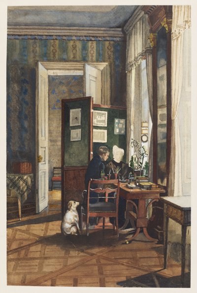 Een kamer in het Reuss-paleis, Dresden door C. M. Fredro