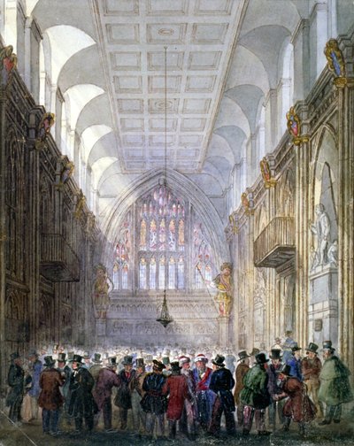 Interieur van de Guildhall, City of London door C Matthews