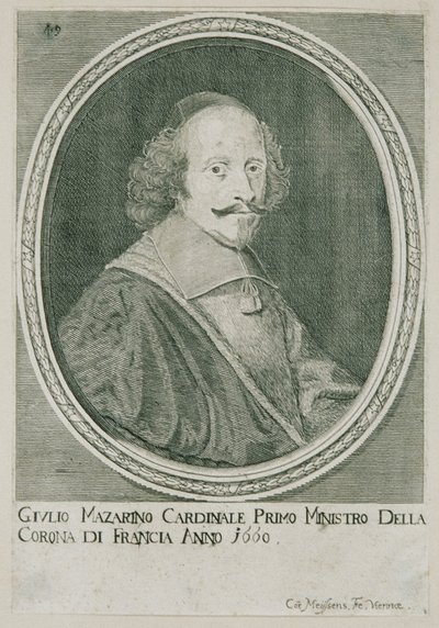 Kardinaal Jules Mazarin door C. Mejssens