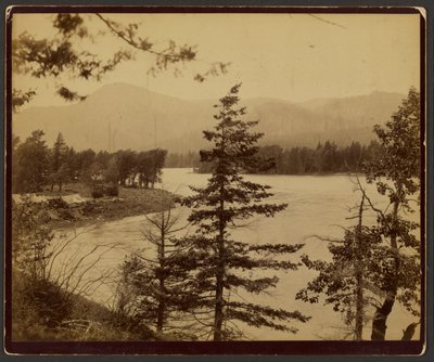 Scène op de rivier de Columbia door C. R. Savage