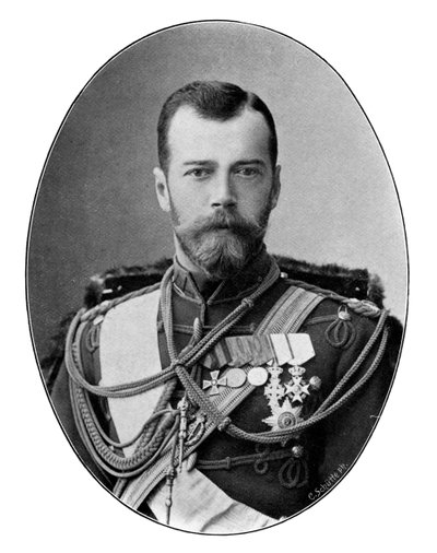 Tsaar Nicolaas II van Rusland door C. Schutte