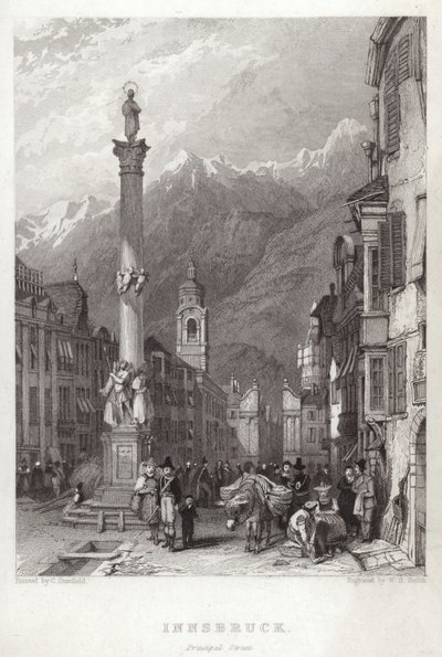 Hoofdstraat in Innsbruck door C. Stanfield