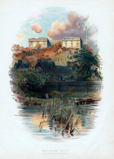 Nottingham Castle, Nottinghamshire, 1895 door C. Wilkinson