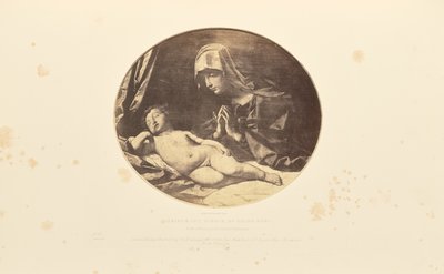 Christus en de Maagd, door Guido Reni door Caldesi and Montecchi