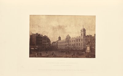 Northumberland House, door Canaletto door Caldesi and Montecchi