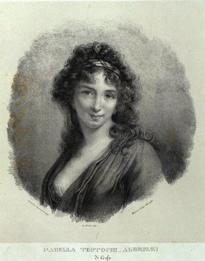Portret van Isabella Teotochi Albrizzi door Camilla Guiscardi