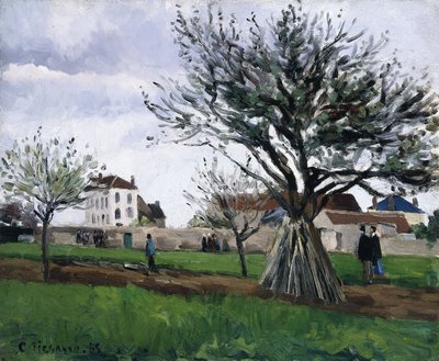 Appelbomen in Pontoise door Camille Jacob Pissarro