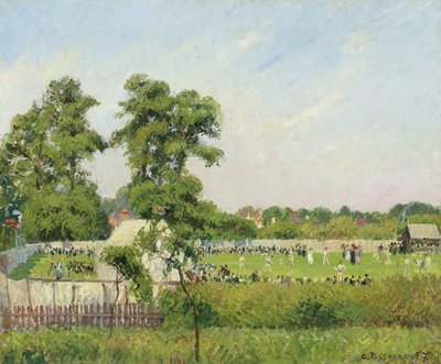 Cricketwedstrijd in Bedford Park, Londen door Camille Jacob Pissarro