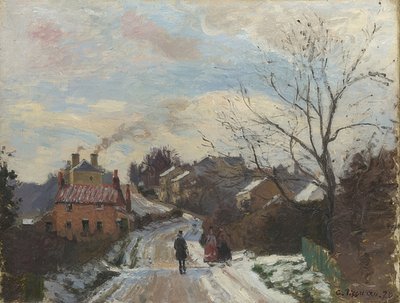 Fox Hill, Upper Norwood. 1870 door Camille Jacob Pissarro