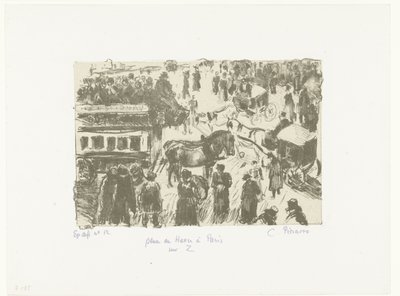 Place du Havre door Camille Jacob Pissarro
