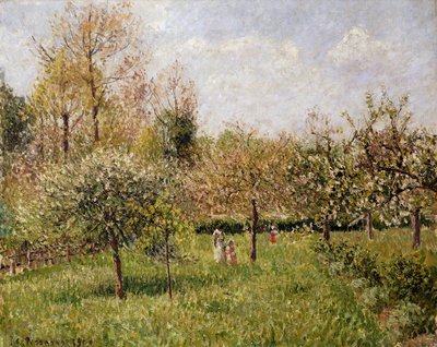 Lente in Eragny, 1900 door Camille Jacob Pissarro