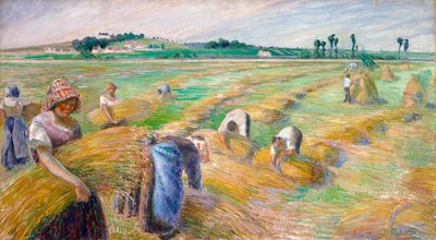 De oogst door Camille Jacob Pissarro