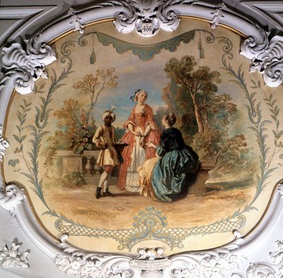 Proever in het park van Chantilly door Camille Joseph Etienne Roqueplan